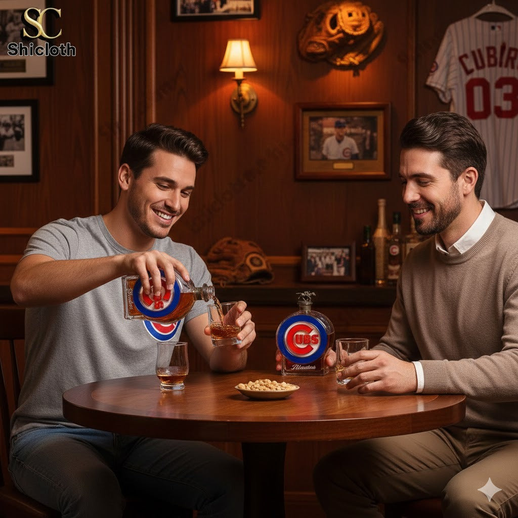 Chicago Cubs Crown Royal Bottle - Adult & Kids T-Shirts, Sweatshirts & Hoodies apparel design preview 1