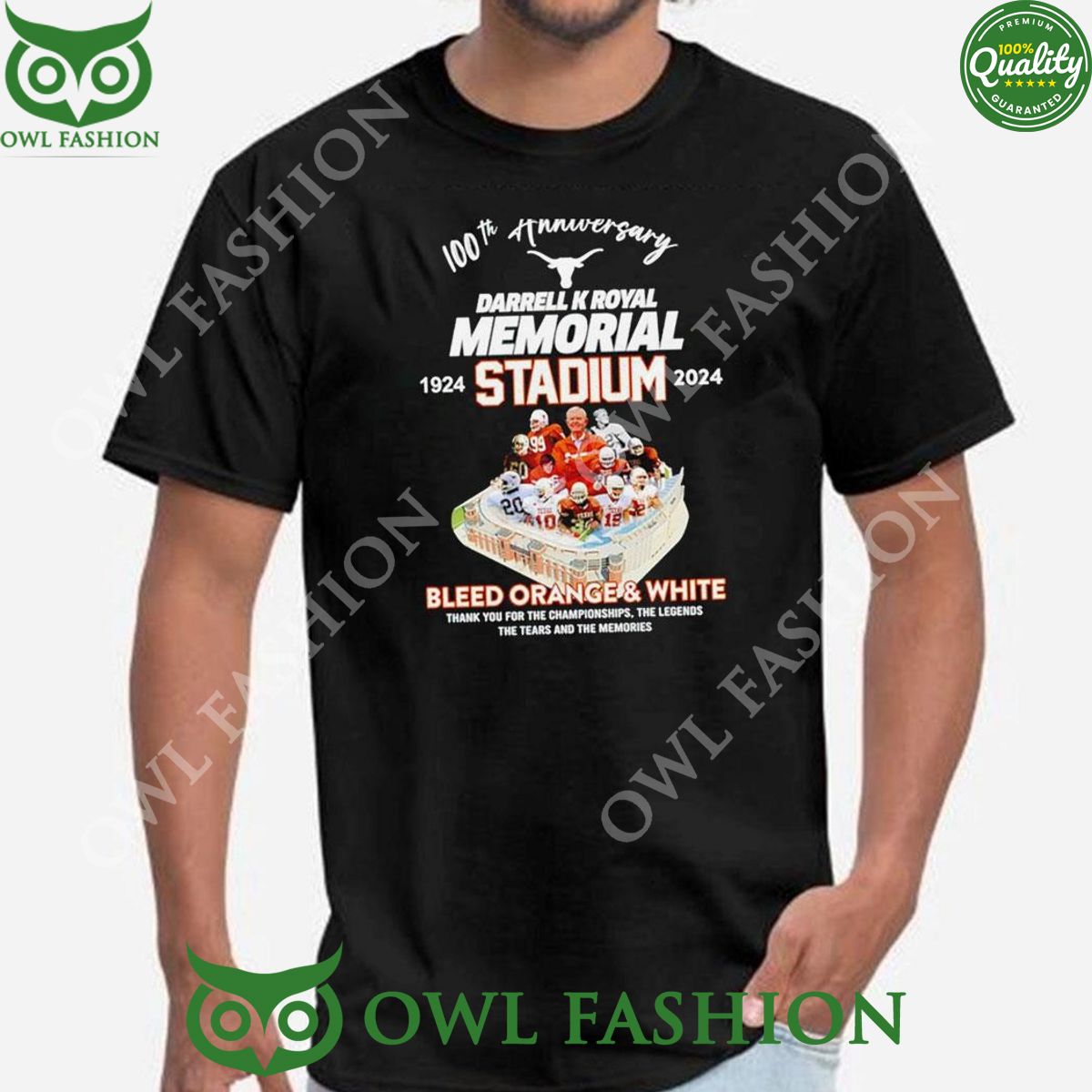 100th Anniversary 2024 Darrell K Royal Memorial - Adult & Kids T-Shirts, Sweatshirts & Hoodies apparel design preview 1