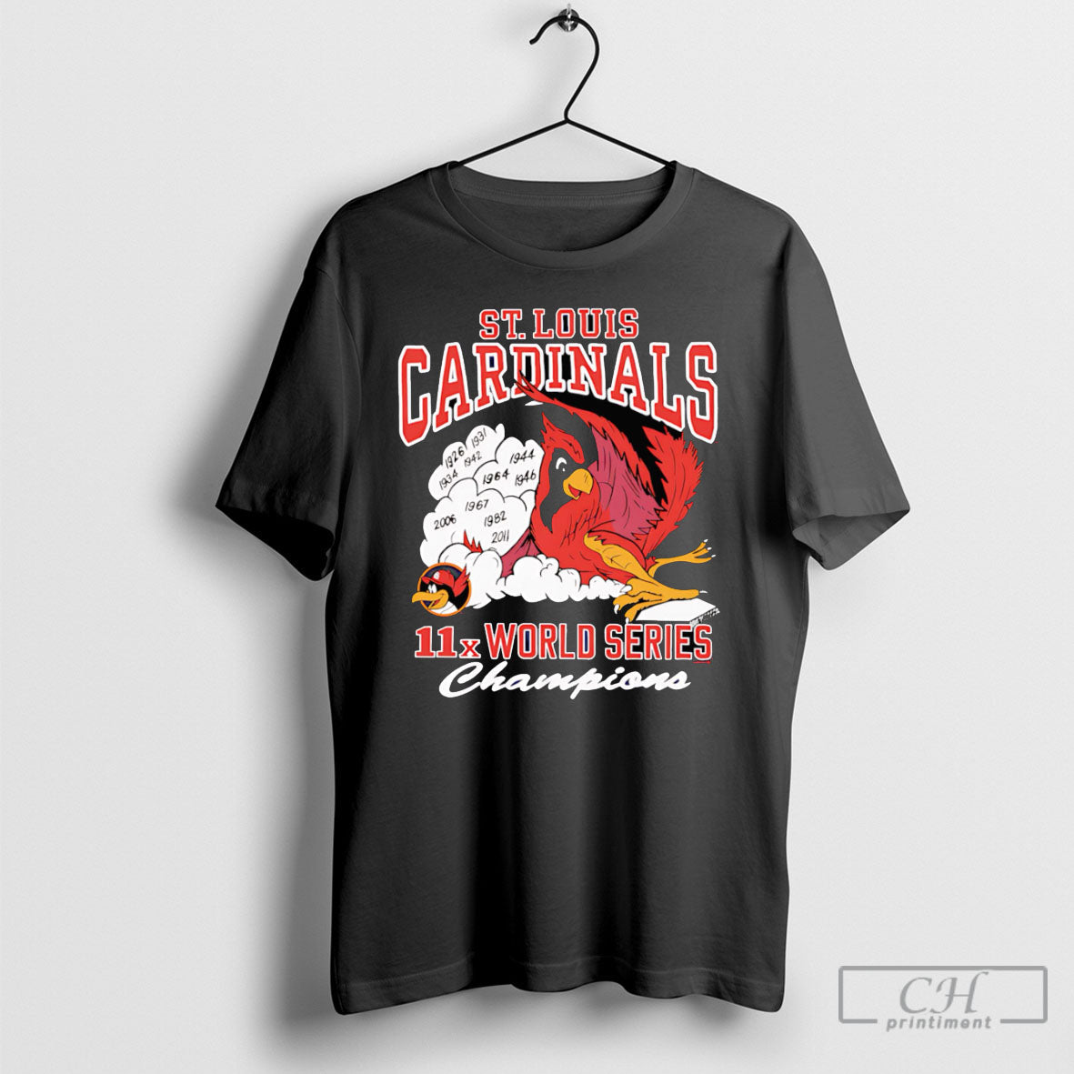 11x World Series Champions St Louis Cardinals - Adult & Kids T-Shirts, Sweatshirts & Hoodies apparel design preview 1