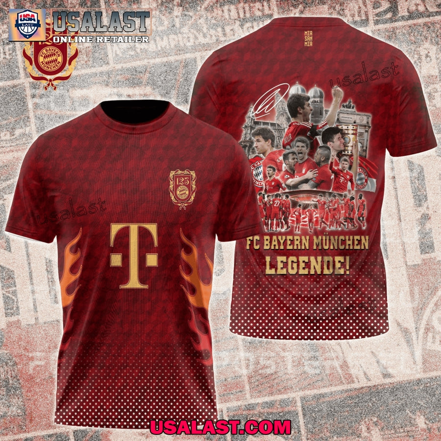 125 Years FC Bayern Munchen Legende - Adult & Kids T-Shirts, Sweatshirts & Hoodies apparel design preview 1