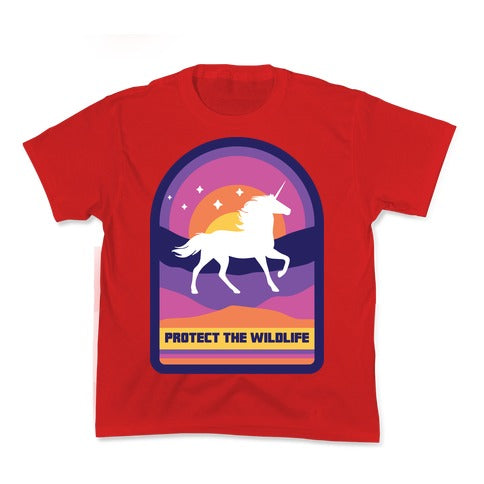 Protect The Wildlife (Unicorn) Kid's - Adult & Kids T-Shirts, Sweatshirts & Hoodies apparel design preview 1