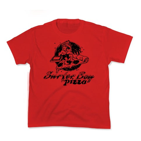 Surfer Boy Pizza Kid's - Adult & Kids T-Shirts, Sweatshirts & Hoodies apparel design preview 1