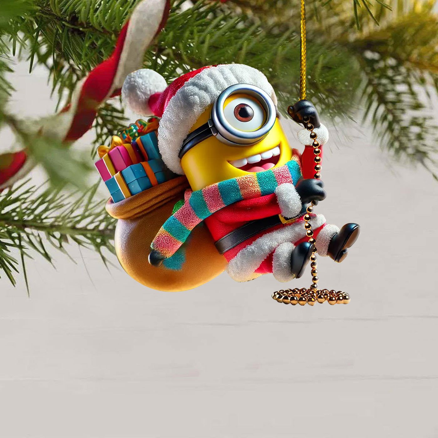 Minion Cute 2025 Christmas Ornament - Adult & Kids T-Shirts, Sweatshirts & Hoodies apparel design preview 1