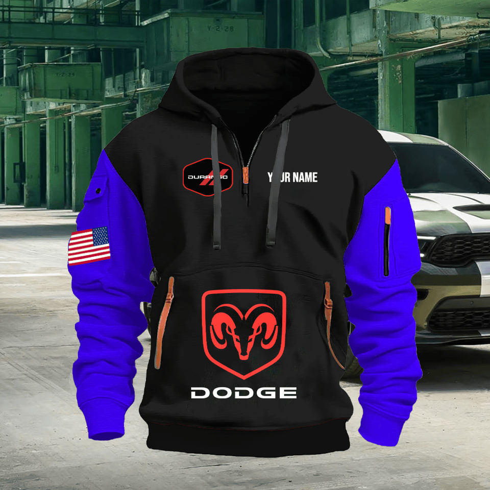 Dodge Durango Personalized Name Black Quarter Zipper - Adult & Kids T-Shirts, Sweatshirts & Hoodies apparel design preview 1