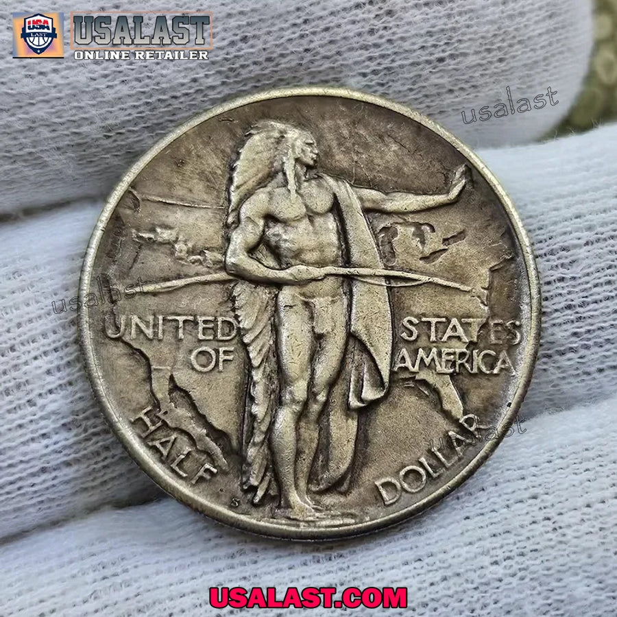 1926 Oregon Trail Commemorative Half Dollar Coin - Adult & Kids T-Shirts, Sweatshirts & Hoodies apparel design preview 1
