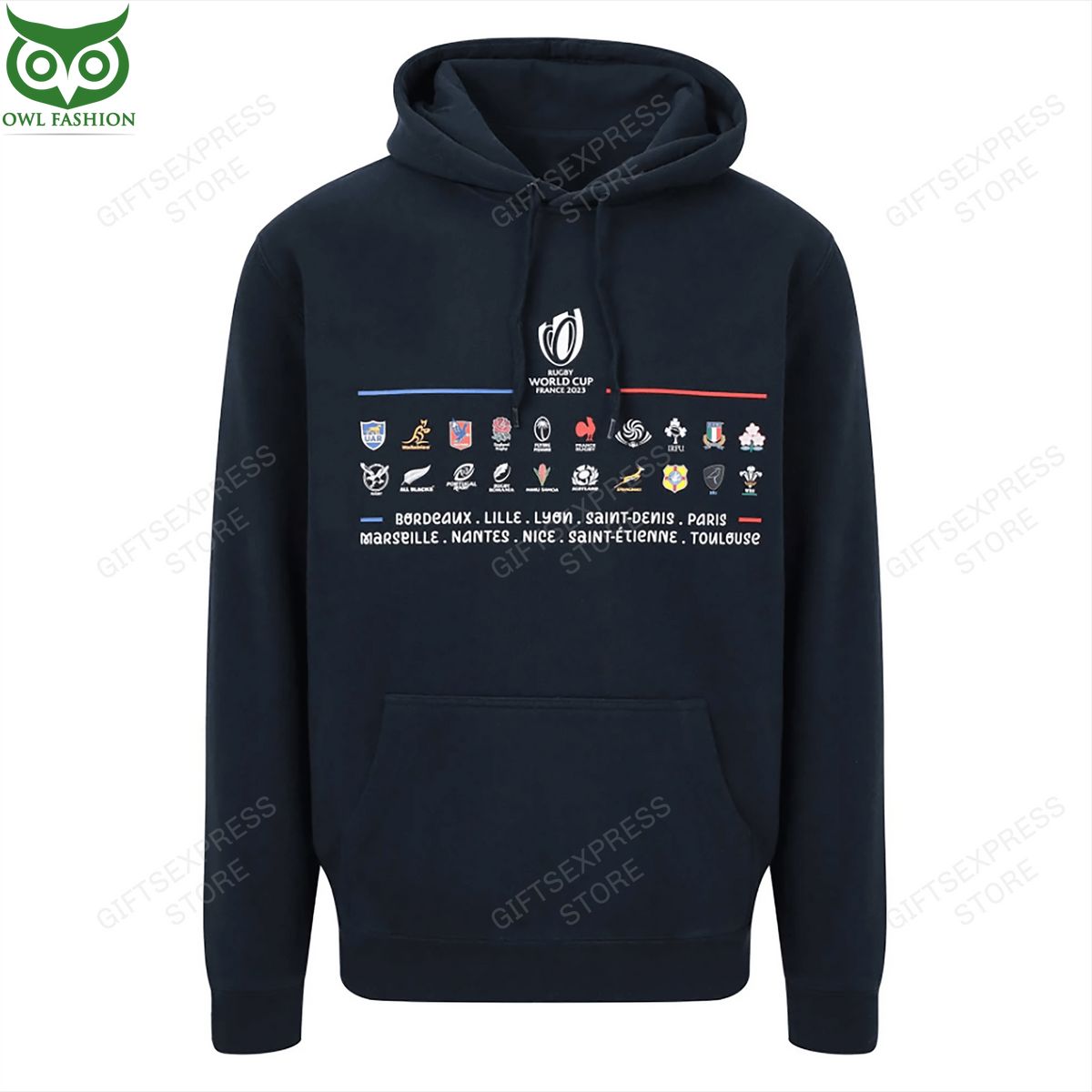 20 Unions Stacked Hoody Navy 2D - Adult & Kids T-Shirts, Sweatshirts & Hoodies apparel design preview 1