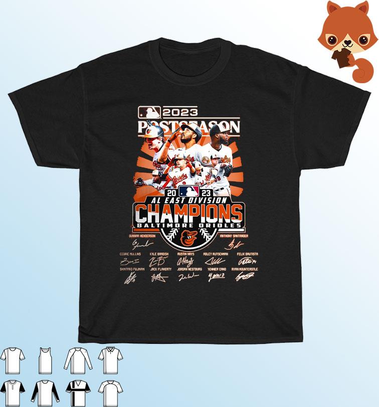 2023 Postseason Baltimore Orioles al east champions - Adult & Kids T-Shirts, Sweatshirts & Hoodies apparel design preview 1