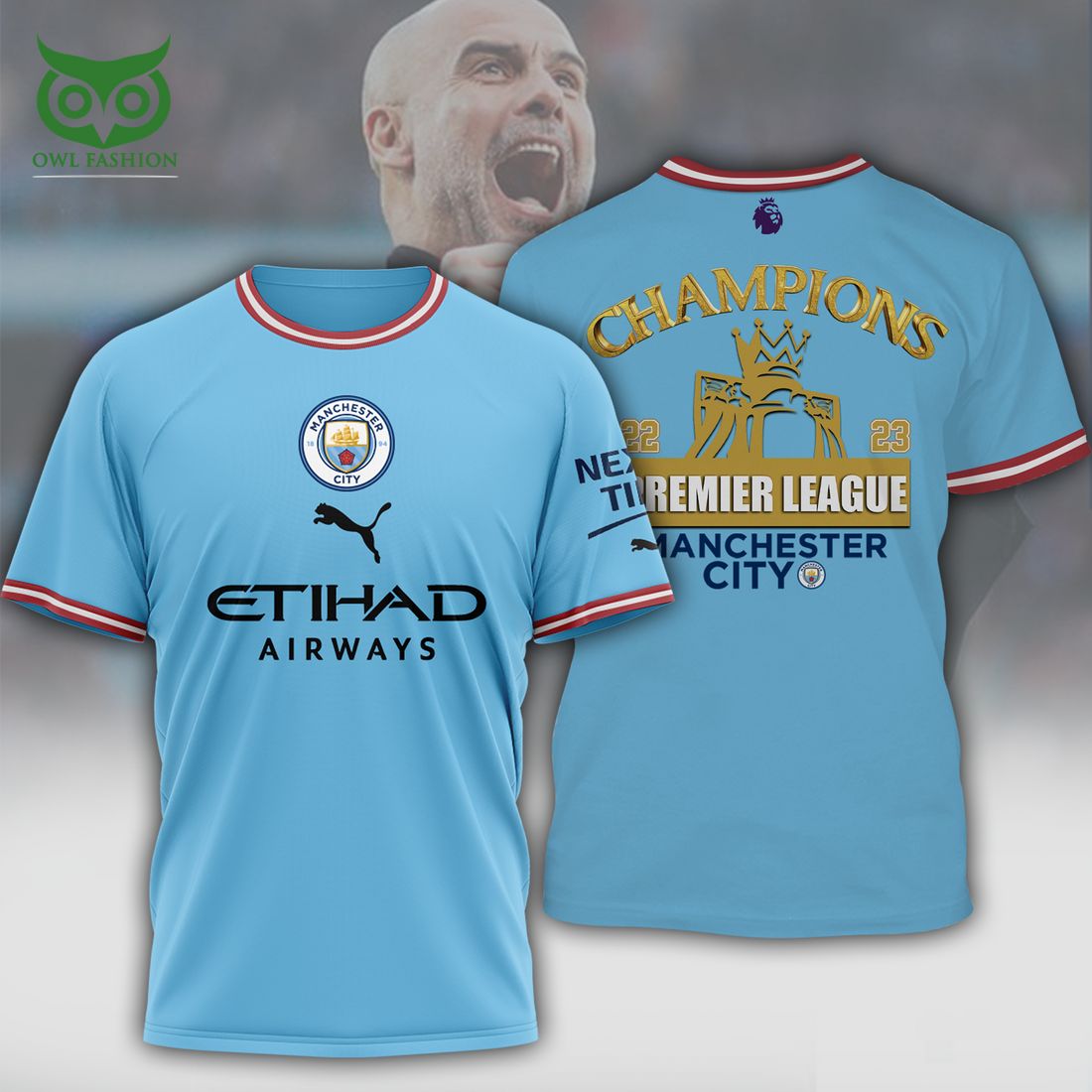 2023 Premier League Champions Manchester City FC - Adult & Kids T-Shirts, Sweatshirts & Hoodies apparel design preview 1