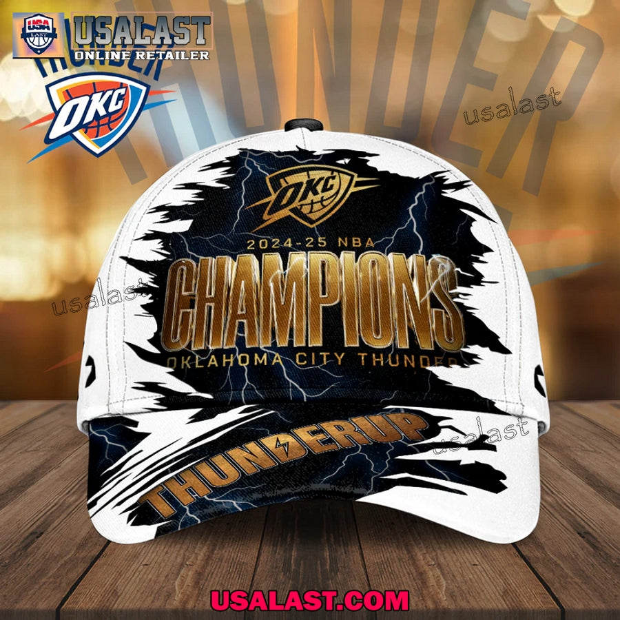 2024-2025 NBA Champions Oklahoma City Thunder White - Adult & Kids T-Shirts, Sweatshirts & Hoodies apparel design preview 1