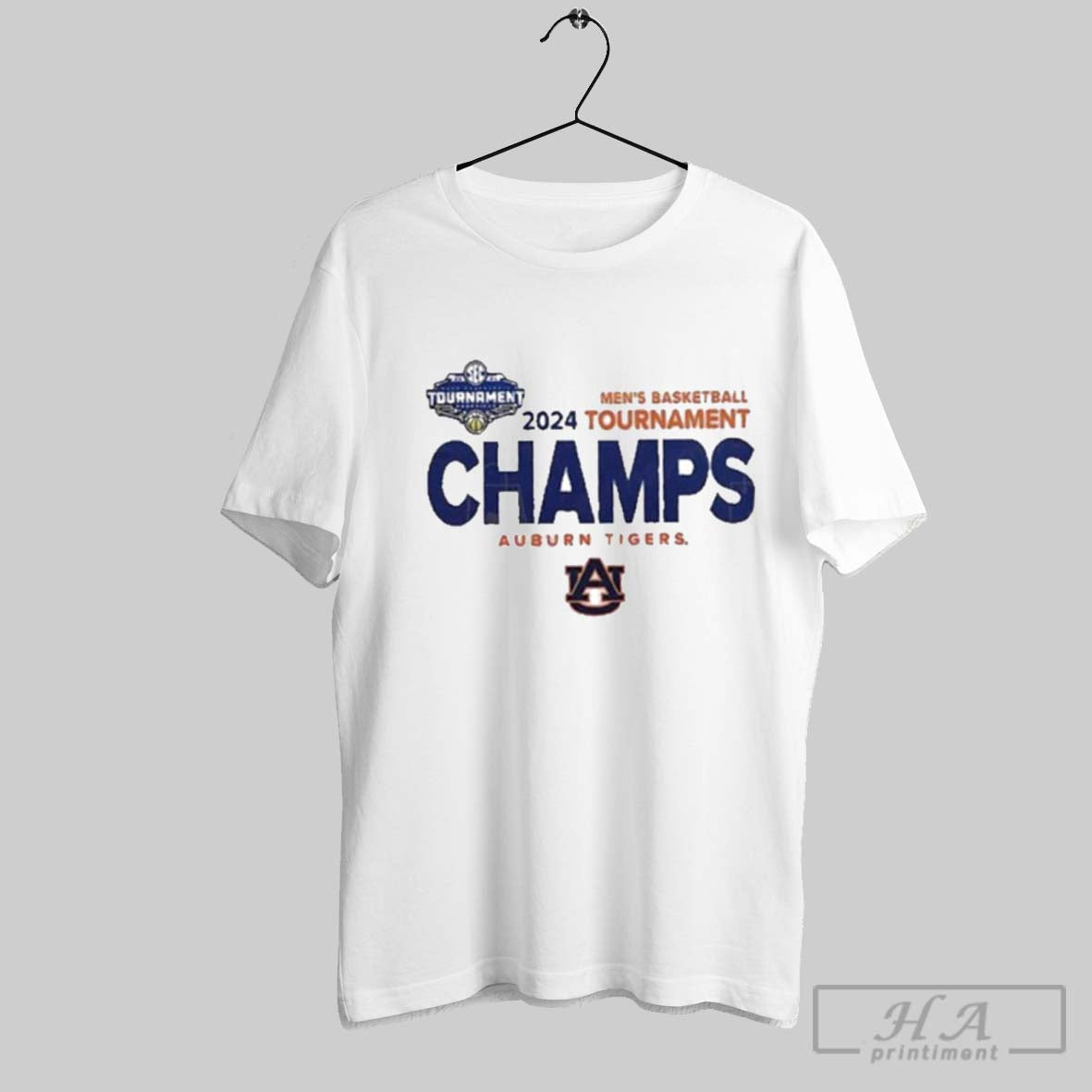 2024 Men Basketball Tournament Champs Auburn Tigers - Adult & Kids T-Shirts, Sweatshirts & Hoodies apparel design preview 1
