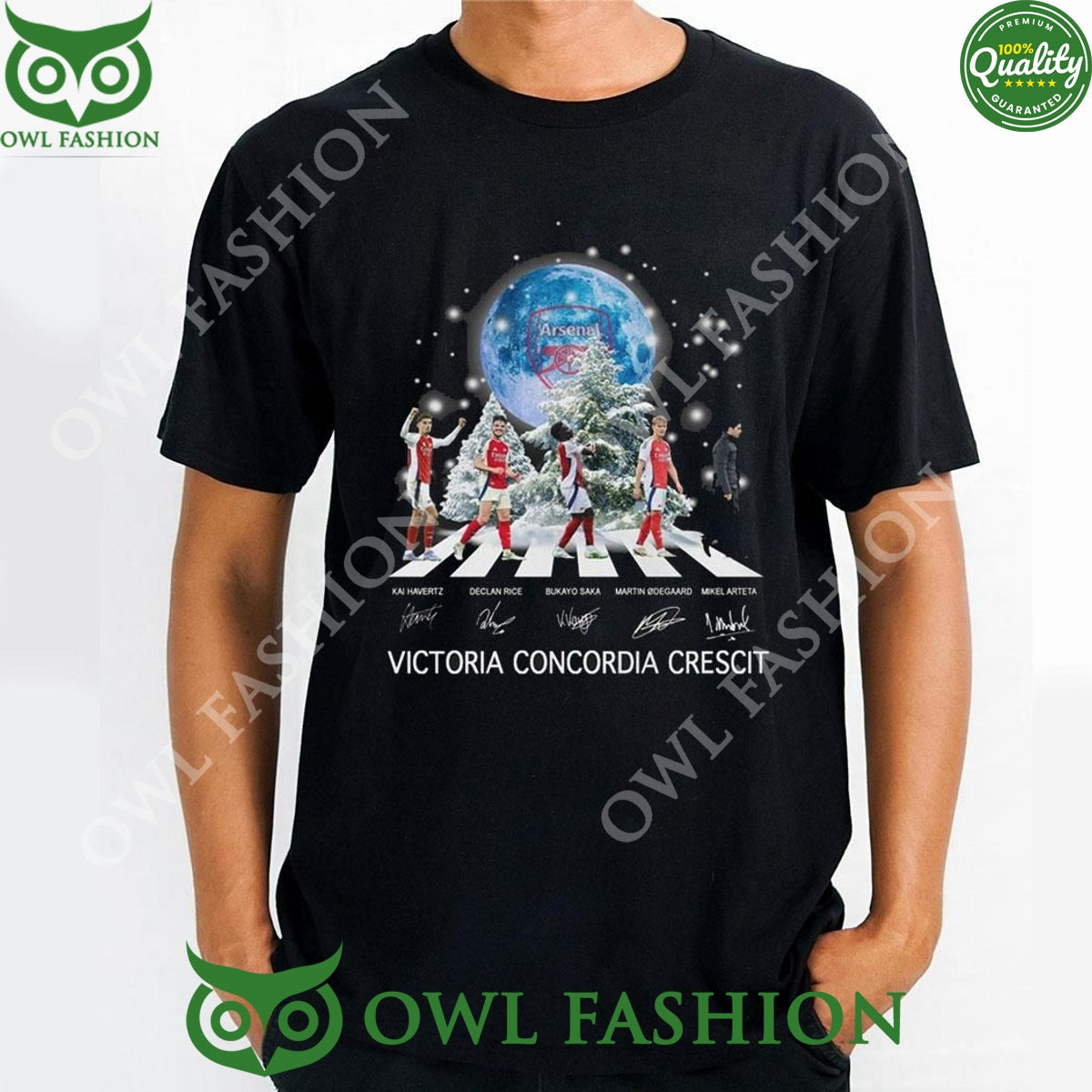 2024 Arsenal Victoria Concordia Crescit Christmas - Adult & Kids T-Shirts, Sweatshirts & Hoodies apparel design preview 1