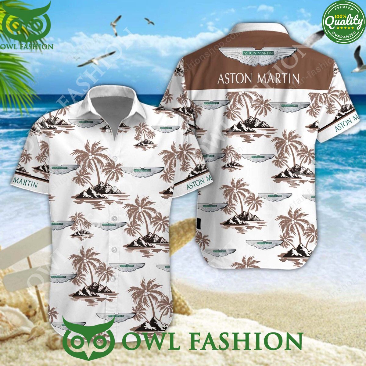 2024 Aston Martin Custom Color Hawaiian Short - Adult & Kids T-Shirts, Sweatshirts & Hoodies apparel design preview 1