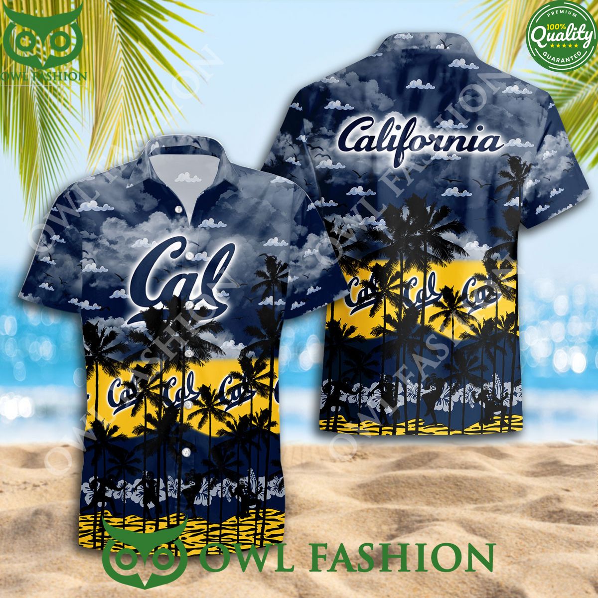 2024 California Golden Bears Limited version Hawaiian - Adult & Kids T-Shirts, Sweatshirts & Hoodies apparel design preview 1