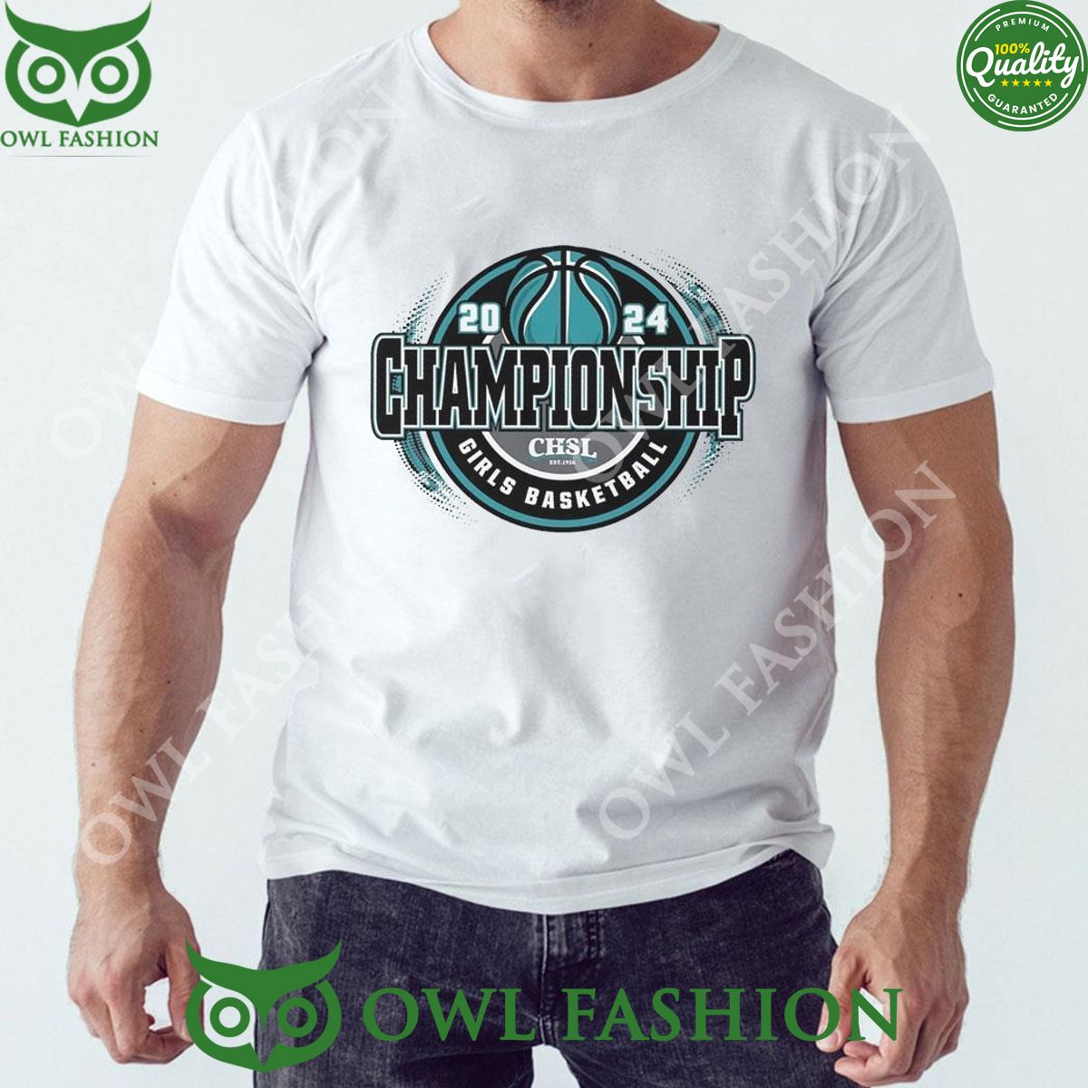 2024 Chsl Girls Basketball Championship Logo - Adult & Kids T-Shirts, Sweatshirts & Hoodies apparel design preview 1