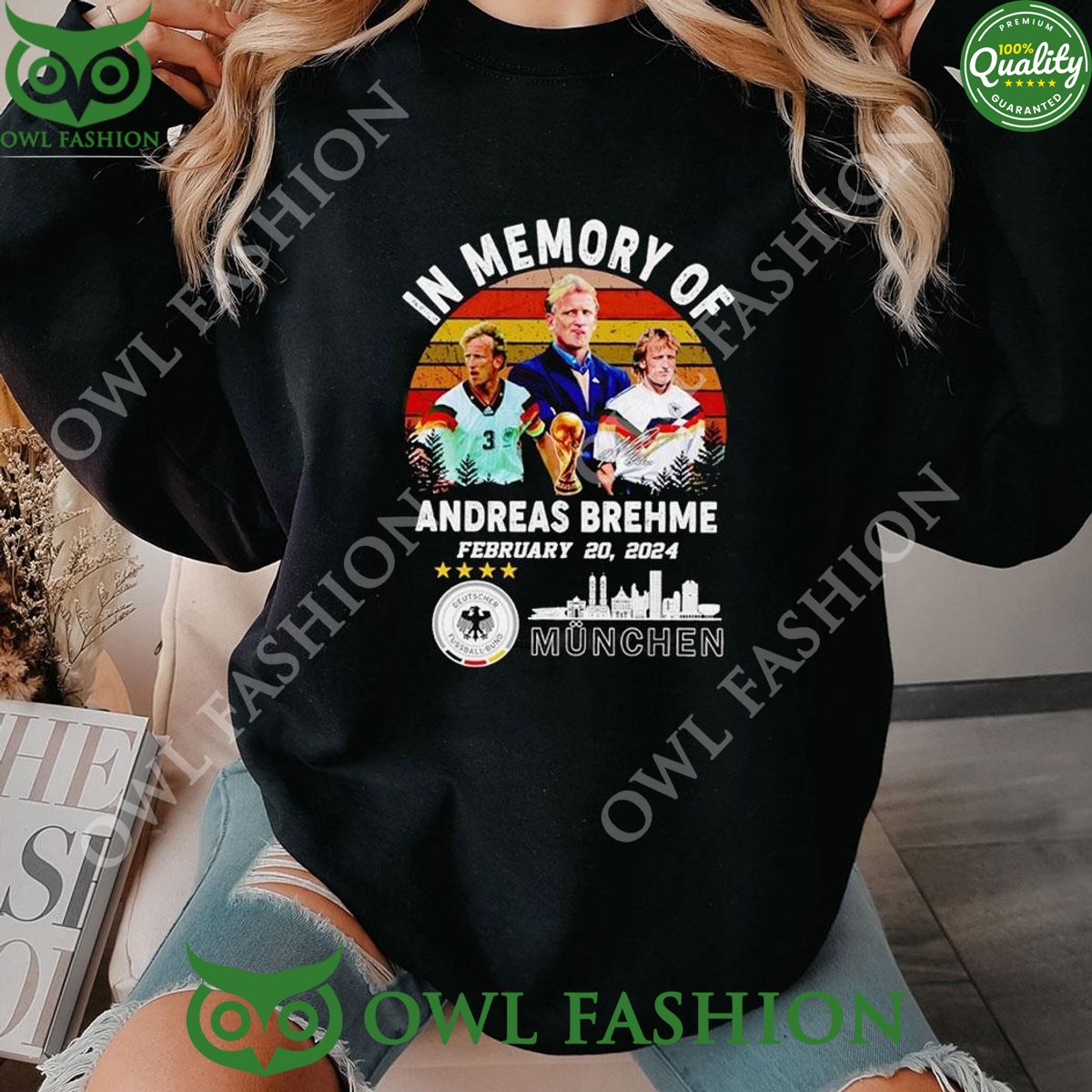 2024 February 20 In Memory Of Andreas Brehme Bayern - Adult & Kids T-Shirts, Sweatshirts & Hoodies apparel design preview 1