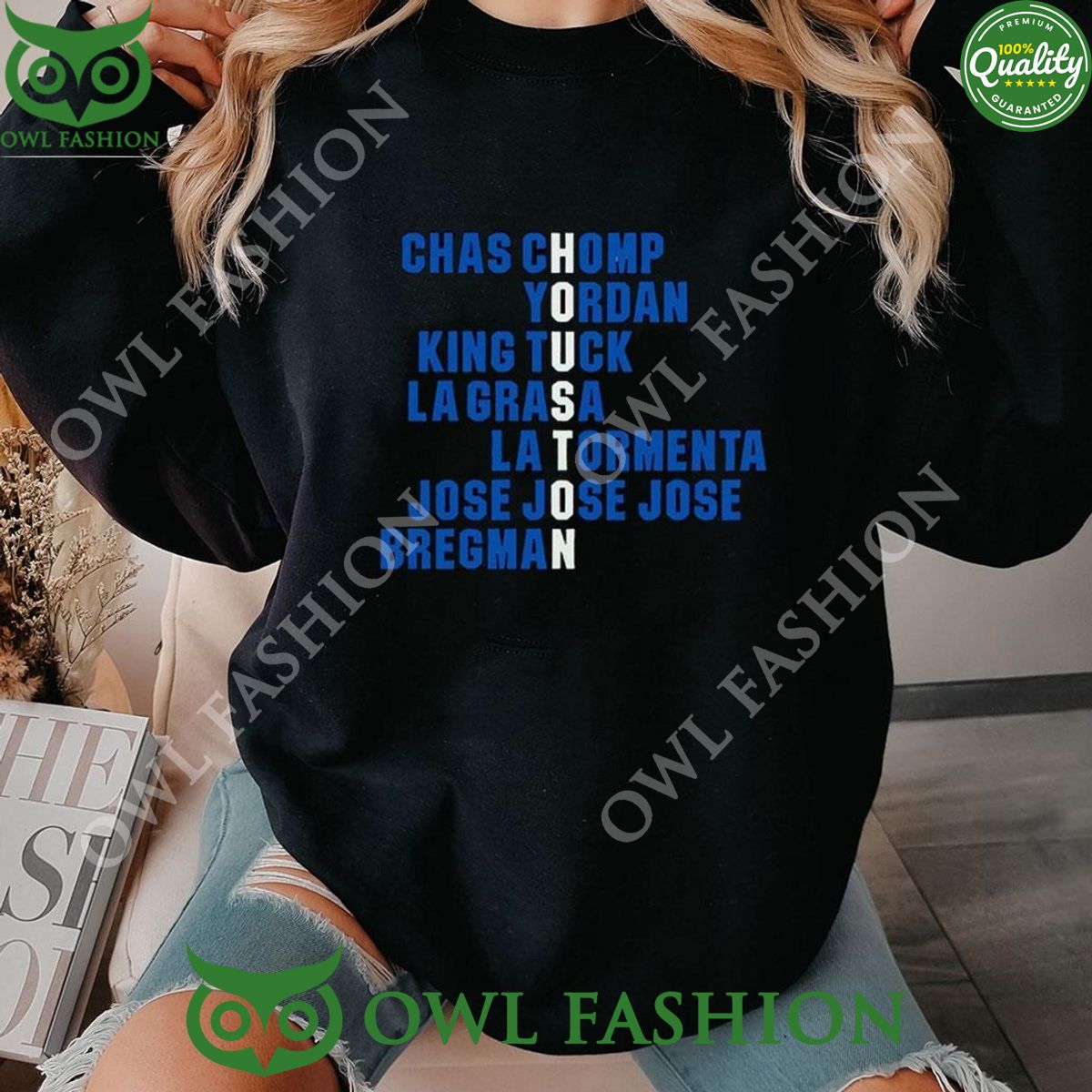 2024 Houston Astros Baseball Names - Adult & Kids T-Shirts, Sweatshirts & Hoodies apparel design preview 1