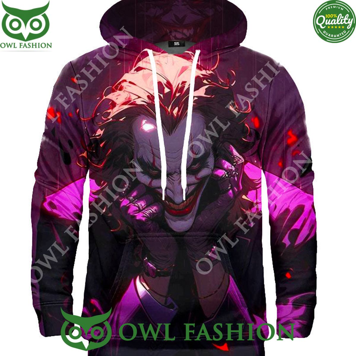 2024 Joker Horror Character Printed - Adult & Kids T-Shirts, Sweatshirts & Hoodies apparel design preview 1