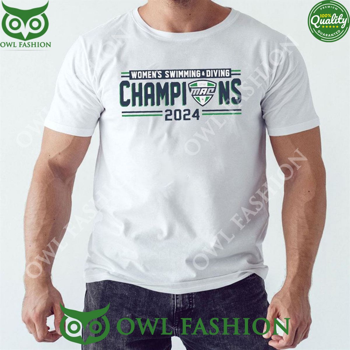 2024 Mac Women's Swim And Dive Champions Logo 2D - Adult & Kids T-Shirts, Sweatshirts & Hoodies apparel design preview 1