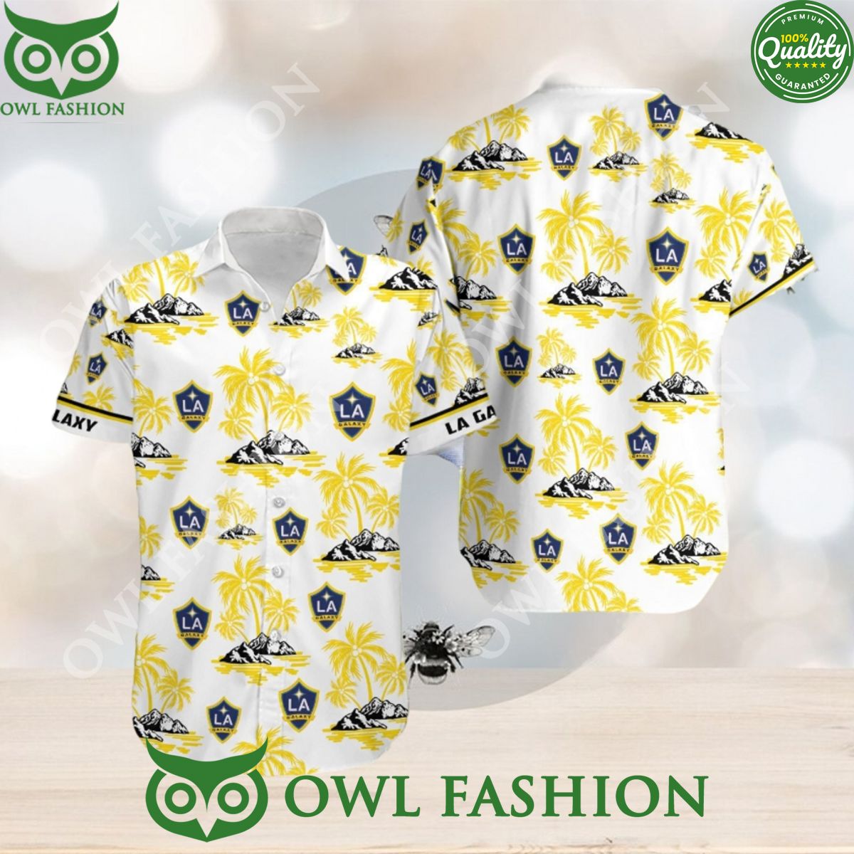 2024 MLS La Galaxy Coconut Island Hawaiian - Adult & Kids T-Shirts, Sweatshirts & Hoodies apparel design preview 1