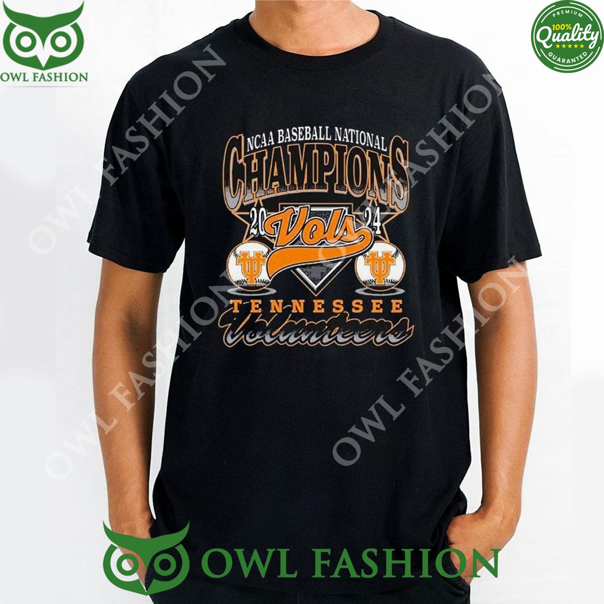 2024 Ncaa Baseball National Champions Tennessee - Adult & Kids T-Shirts, Sweatshirts & Hoodies apparel design preview 1