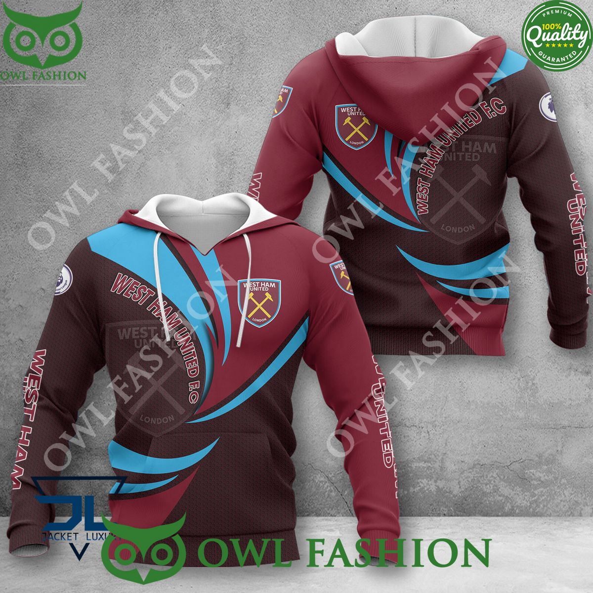 2024 New Design West Ham United F.C EPL Premier - Adult & Kids T-Shirts, Sweatshirts & Hoodies apparel design preview 1
