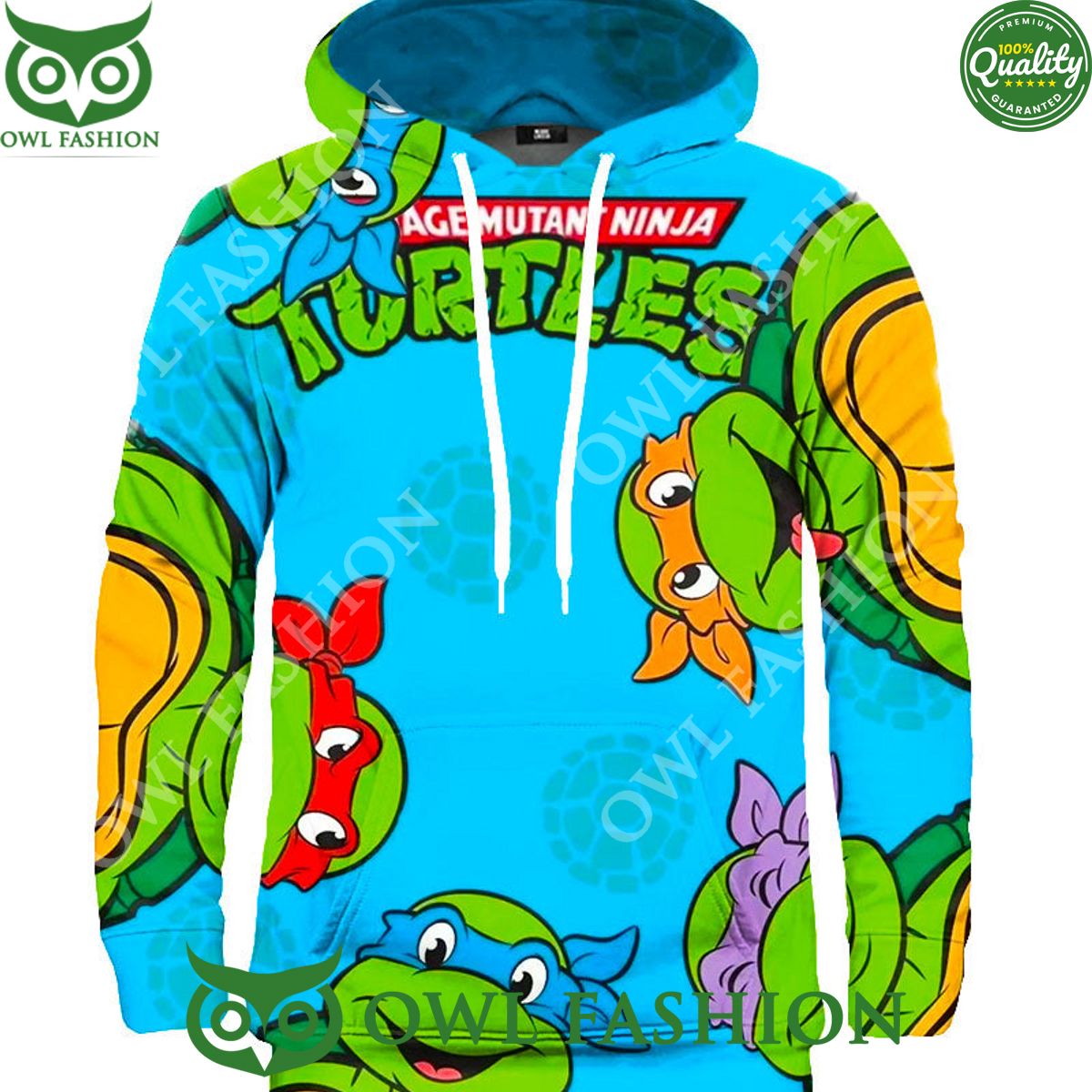 2024 Ninja Turtles Funny Blue - Adult & Kids T-Shirts, Sweatshirts & Hoodies apparel design preview 1