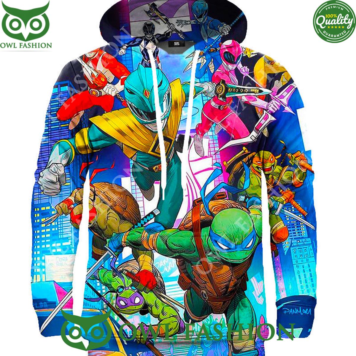 2024 Ninja Turtles Going Ranger - Adult & Kids T-Shirts, Sweatshirts & Hoodies apparel design preview 1