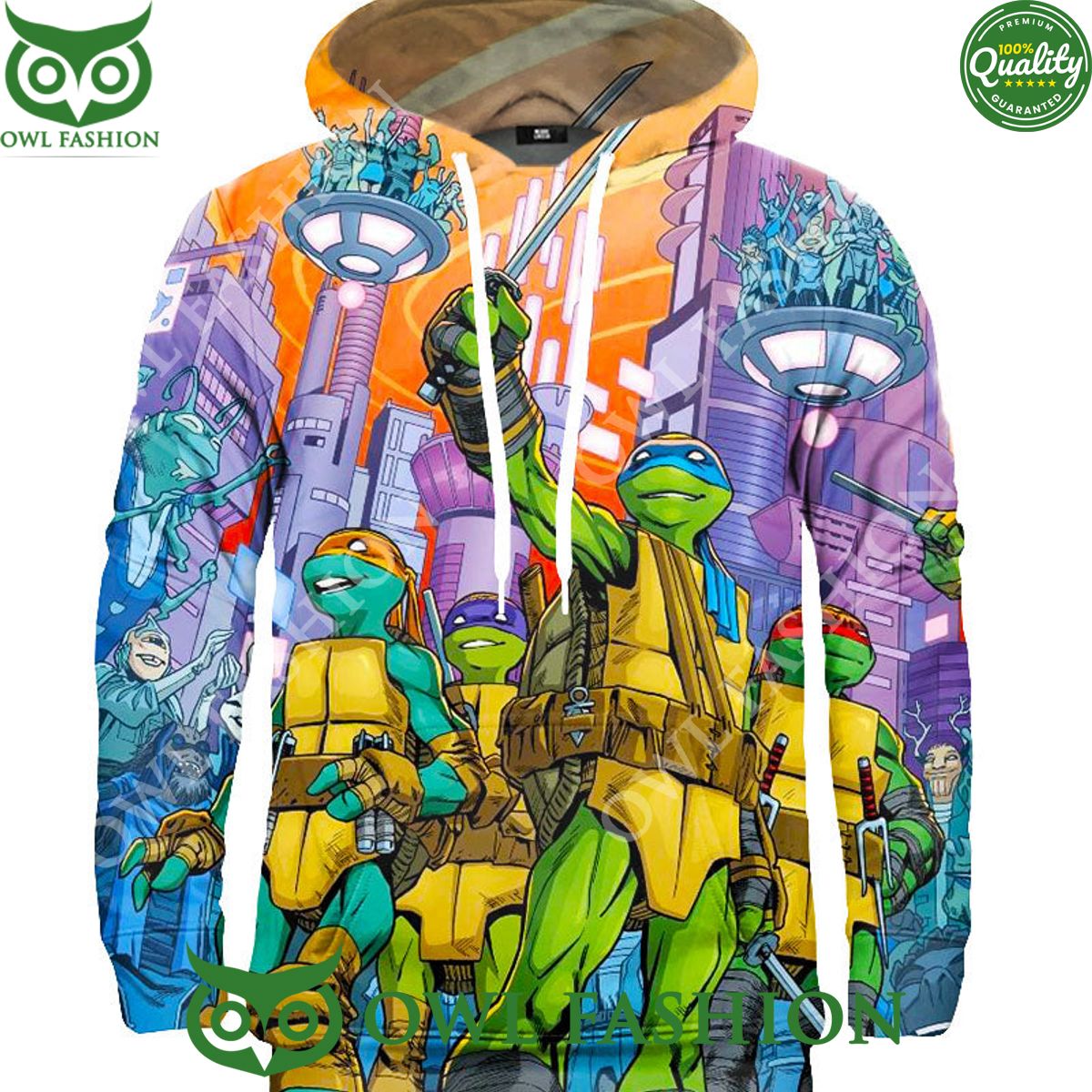 2024 Ninja Turtles UFO City - Adult & Kids T-Shirts, Sweatshirts & Hoodies apparel design preview 1
