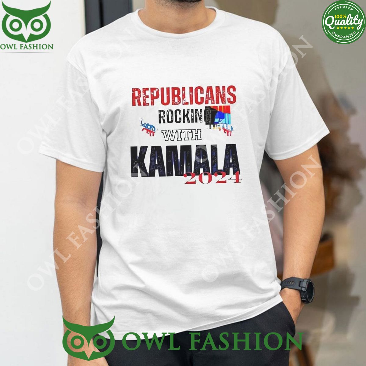 2024 Republicans Rocking With Kamala - Adult & Kids T-Shirts, Sweatshirts & Hoodies apparel design preview 1