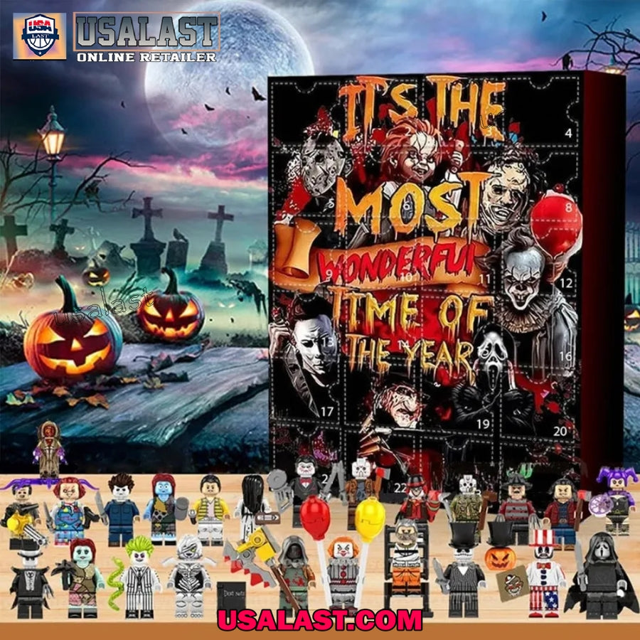 2025 Halloween Horror Movie Characters Advent - Adult & Kids T-Shirts, Sweatshirts & Hoodies apparel design preview 1