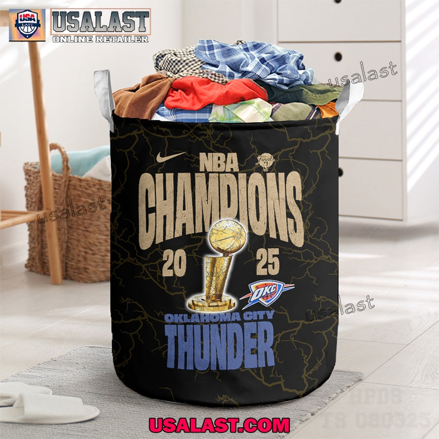 2025 NBA Champions Oklahoma City Thunder Laundry - Adult & Kids T-Shirts, Sweatshirts & Hoodies apparel design preview 1