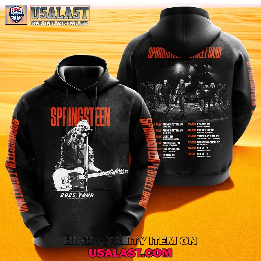 2025 Tour Bruce Springsteen x E Street Band 3D - Adult & Kids T-Shirts, Sweatshirts & Hoodies apparel design preview 1