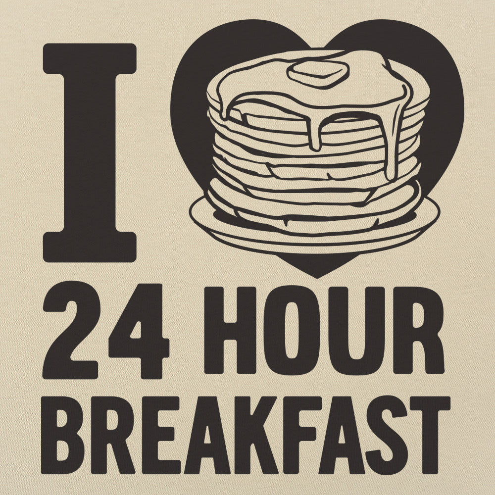 24-Hour Breakfast - Adult & Kids T-Shirts, Sweatshirts & Hoodies apparel design preview 1