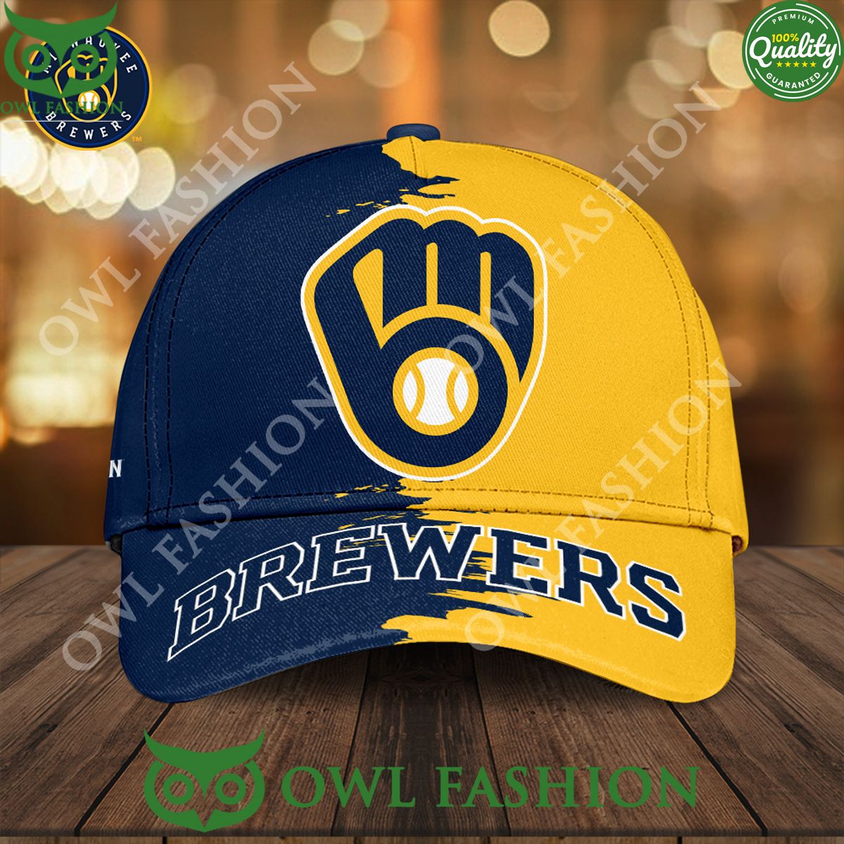 Milwaukee Brewers Logo Team Baseball Classic Cap - Adult & Kids T-Shirts, Sweatshirts & Hoodies apparel design preview 1