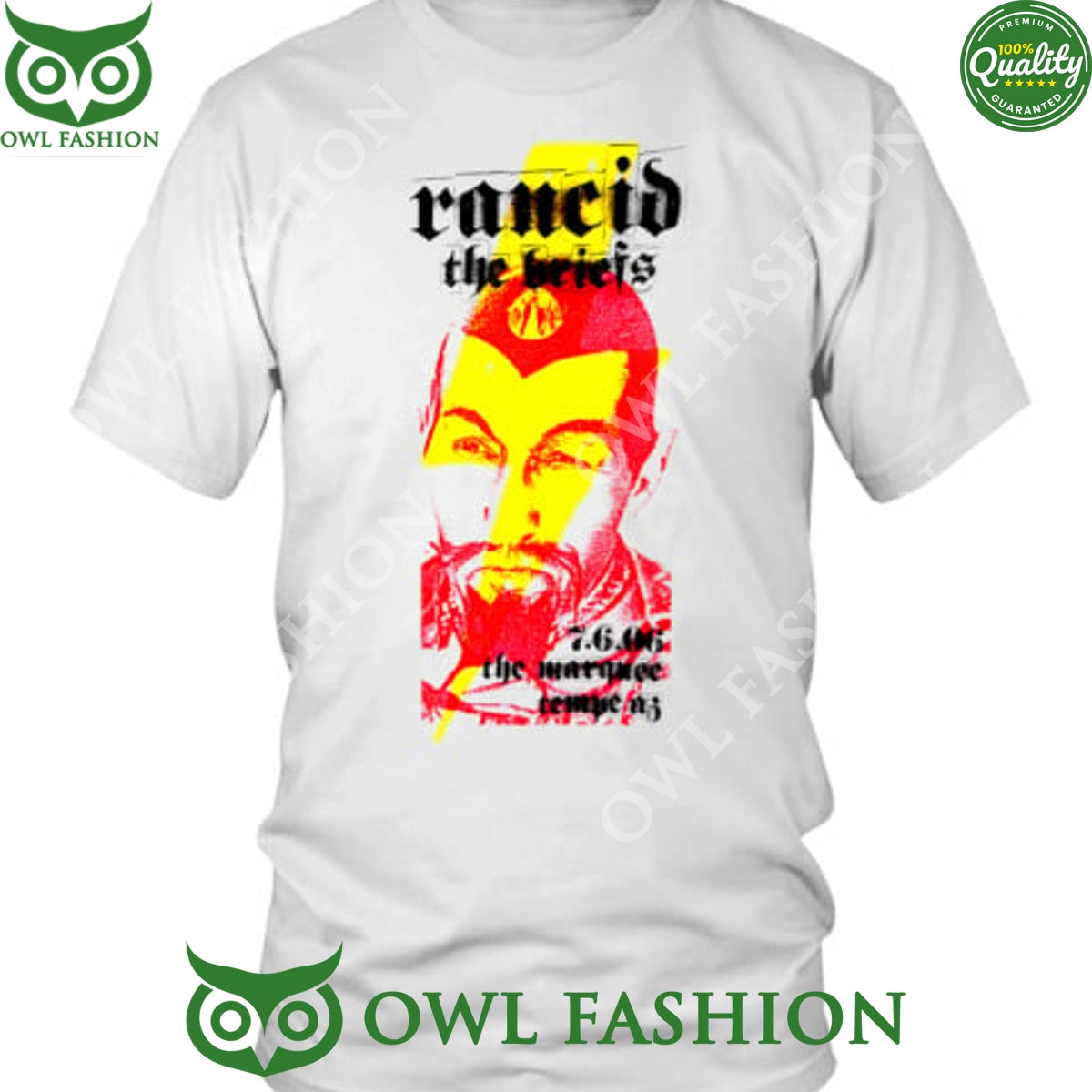 Rancid and The Briefs Marquee in Tempe July 6 2006 - Adult & Kids T-Shirts, Sweatshirts & Hoodies apparel design preview 1