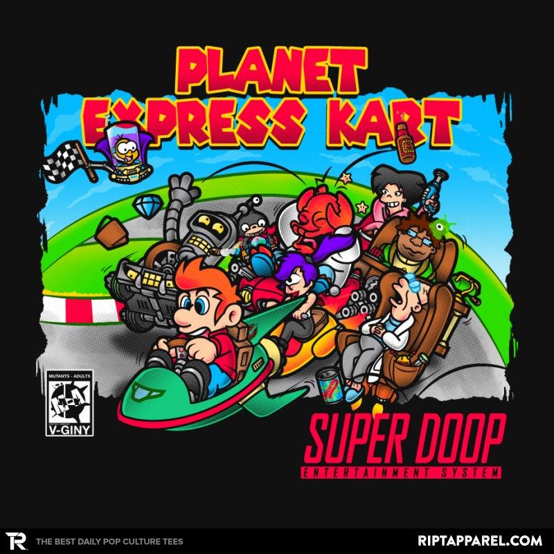 Planet Express Kart Exclusive - Adult & Kids T-Shirts, Sweatshirts & Hoodies apparel design preview 1