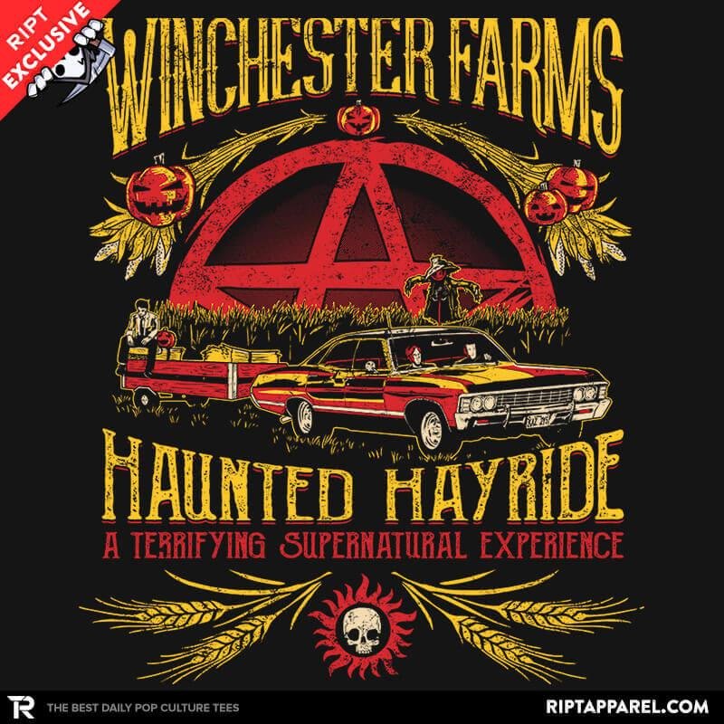 Winchester Farms Haunted Hay Ride Exclusive - Adult & Kids T-Shirts, Sweatshirts & Hoodies apparel design preview 1