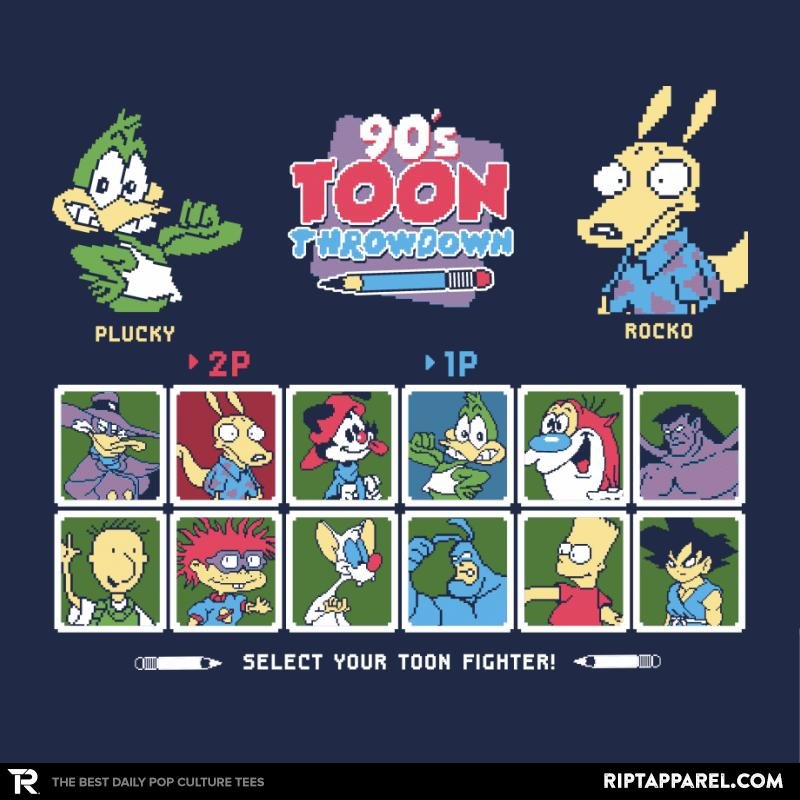 90's Toon Throwdown Exclusive Kid - Adult & Kids T-Shirts, Sweatshirts & Hoodies apparel design preview 1
