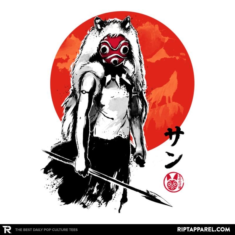 Princess of the Forest Sumi-e Sumi Ink Wars - Adult & Kids T-Shirts, Sweatshirts & Hoodies apparel design preview 1