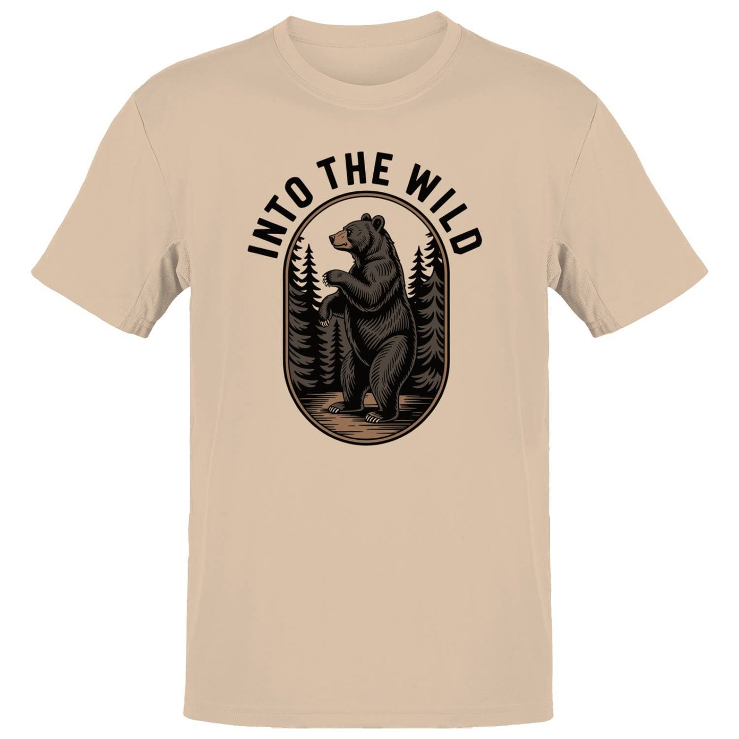 Into the Wild Bear Men's - Adult & Kids T-Shirts, Sweatshirts & Hoodies apparel design preview 1