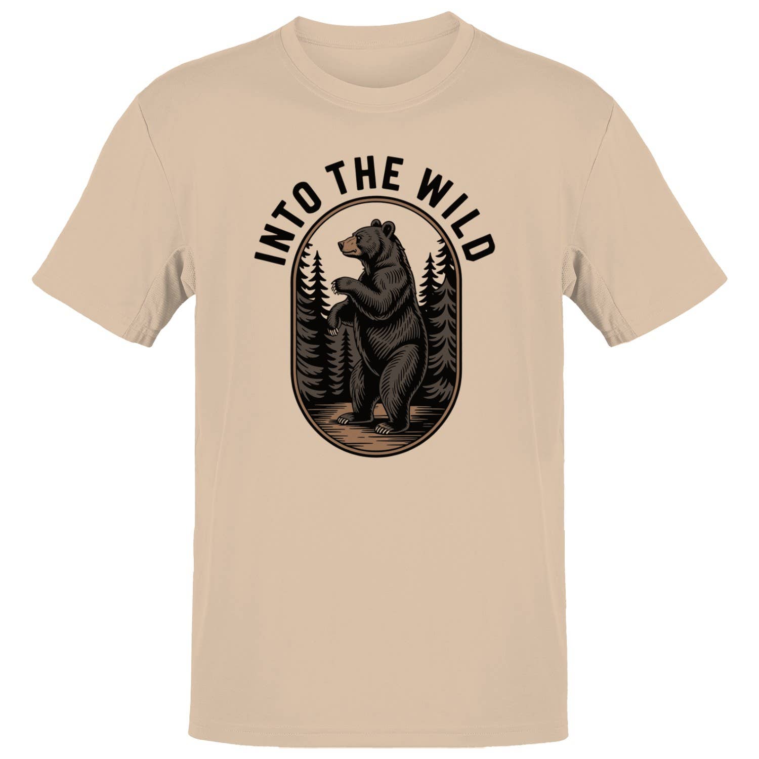 Into the Wild Bear Men's - Adult & Kids T-Shirts, Sweatshirts & Hoodies apparel design preview 1