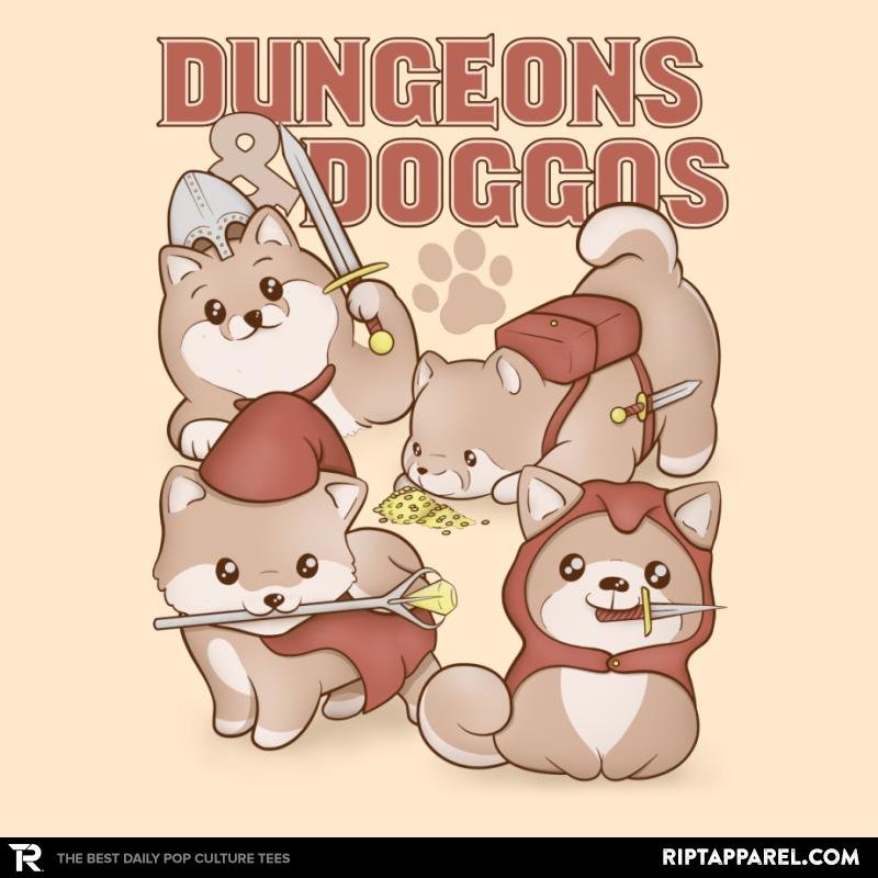 Dungeons Doggos - Adult & Kids T-Shirts, Sweatshirts & Hoodies apparel design preview 1