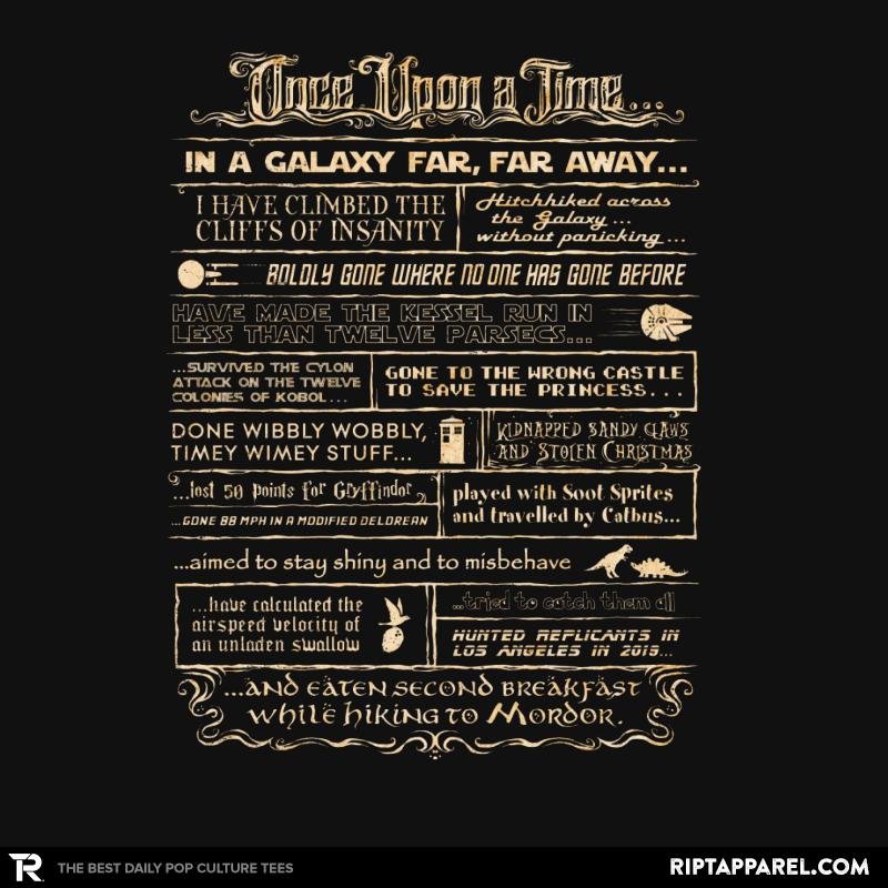 Once Upon a Time - Adult & Kids T-Shirts, Sweatshirts & Hoodies apparel design preview 1