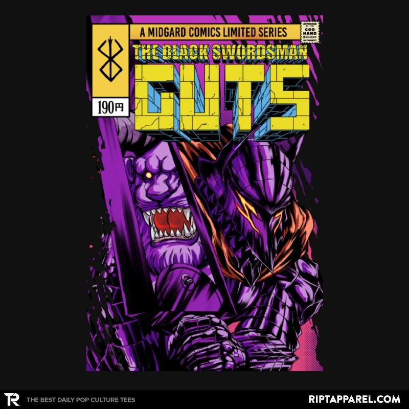 The Incredible Black Swordsman - Adult & Kids T-Shirts, Sweatshirts & Hoodies apparel design preview 1
