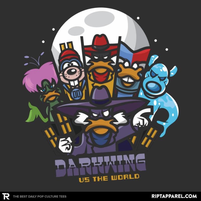Darkwing Vs The World - Adult & Kids T-Shirts, Sweatshirts & Hoodies apparel design preview 1