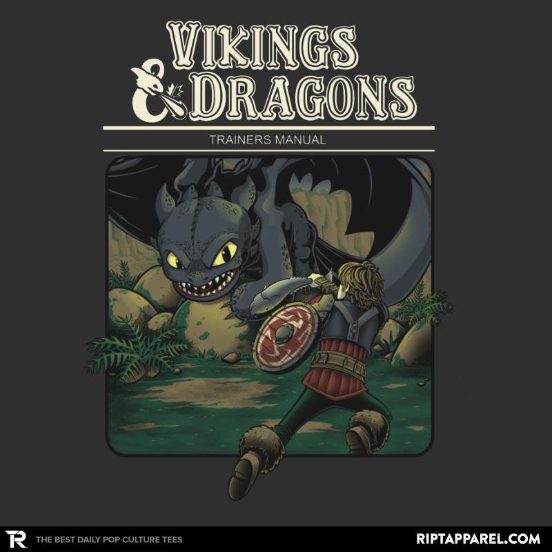 Vikings And Dragons - Adult & Kids T-Shirts, Sweatshirts & Hoodies apparel design preview 1