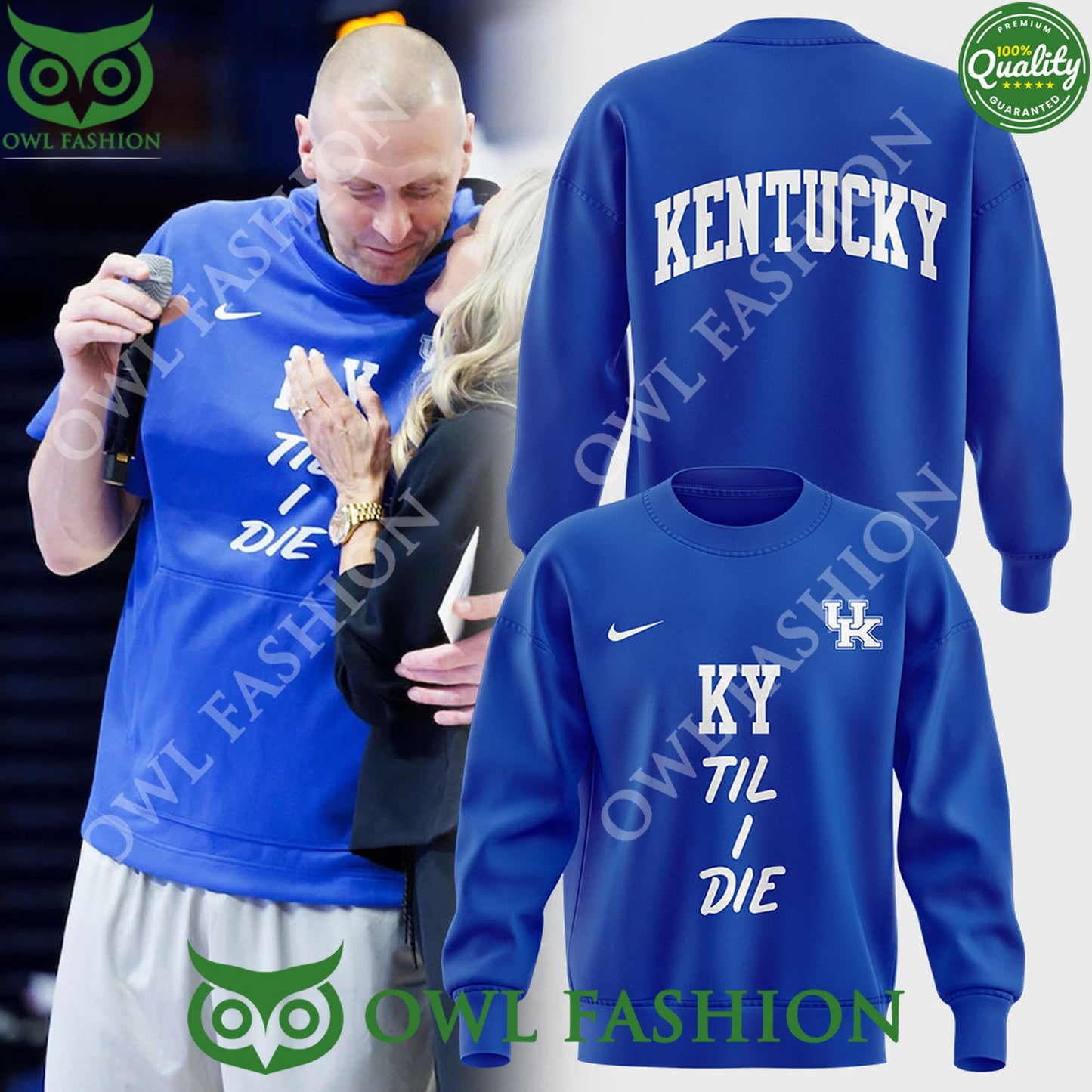 Kentucky Basketball KY Til I Die Ugly sweater - Adult & Kids T-Shirts, Sweatshirts & Hoodies apparel design preview 1