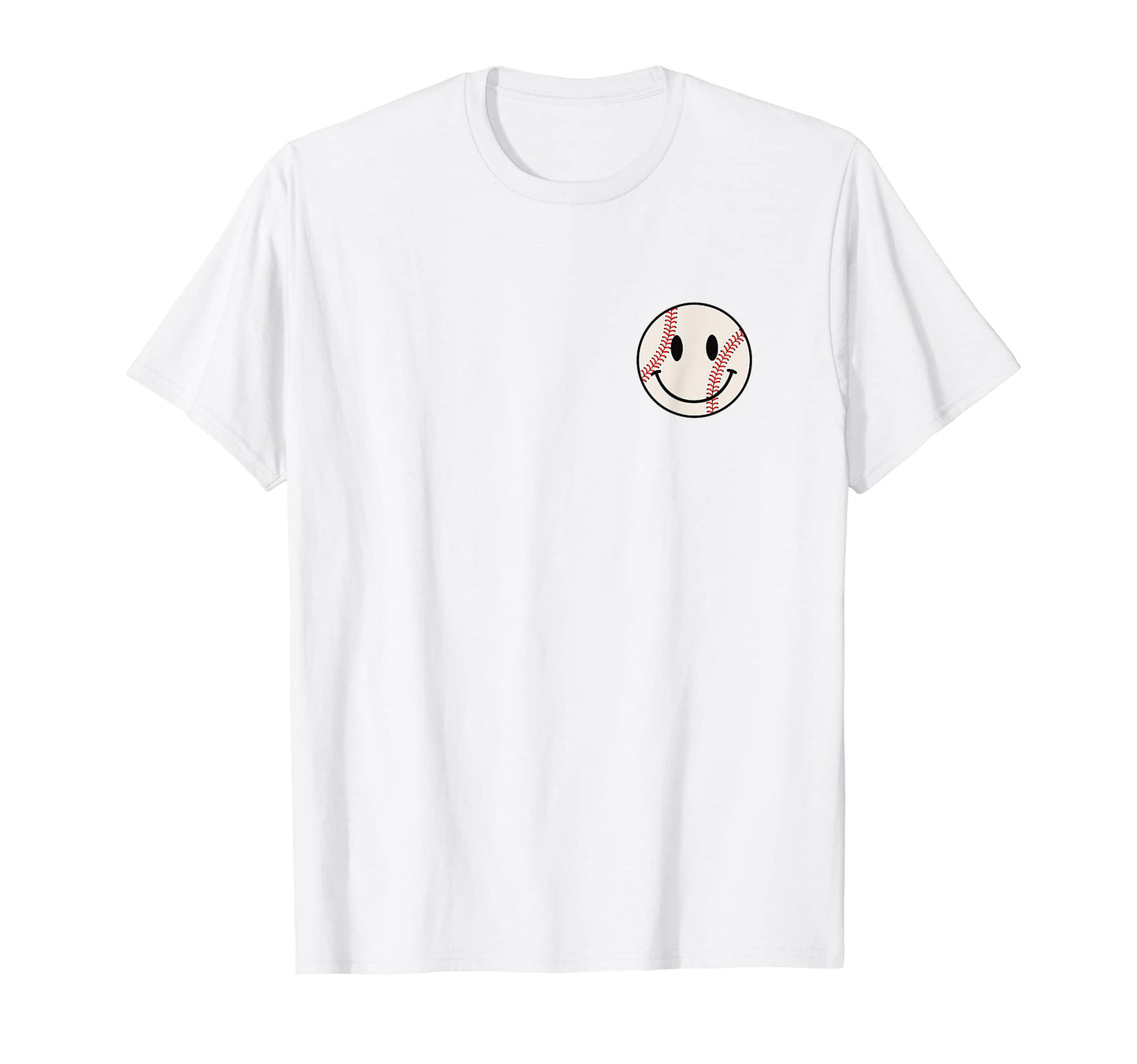 Baseball Happy Face Smile Face Smiling T-Shirt - Streetwear Style Unisex - T-Shirt, Sweatshirt, Hoodie