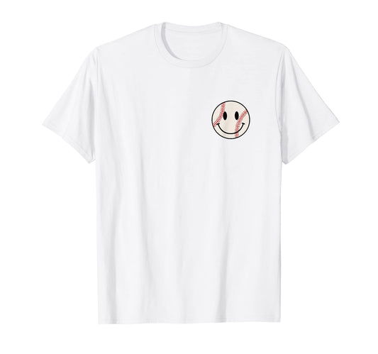 Baseball Happy Face Smile Face Smiling T-Shirt - Streetwear Style Unisex - T-Shirt, Sweatshirt, Hoodie