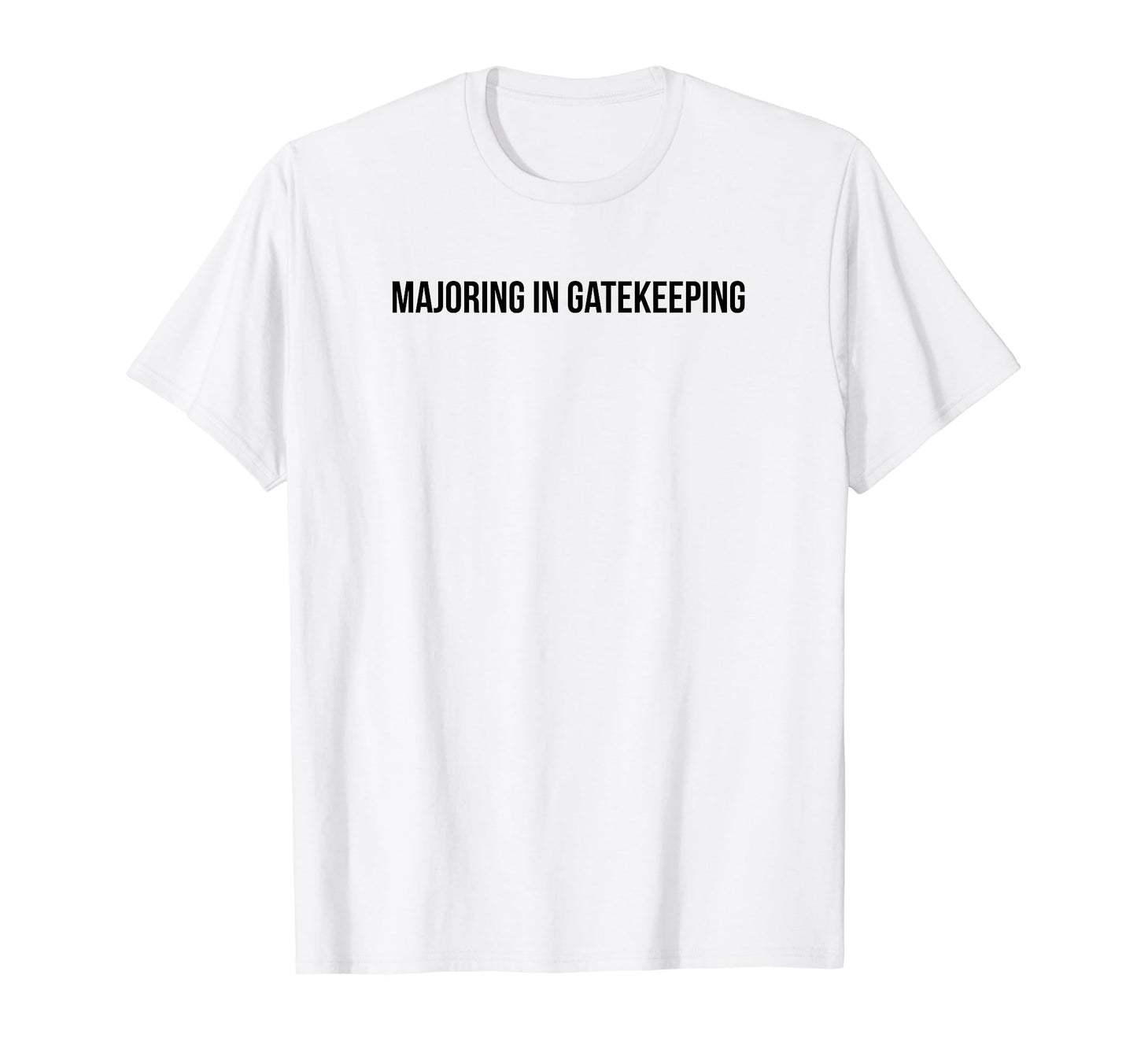 Majoring Gatekeeping Y2K Aesthetic T-Shirt - Streetwear Style for Adults - T-Shirt, Sweatshirt, Hoodie